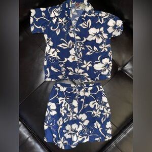 2 piece Hawaiian toddler boy set size 18 months